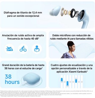 Redmi Buds 6 Lite Auriculares Inalámbricos Negros