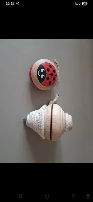 Peonza y Yoyó de madera