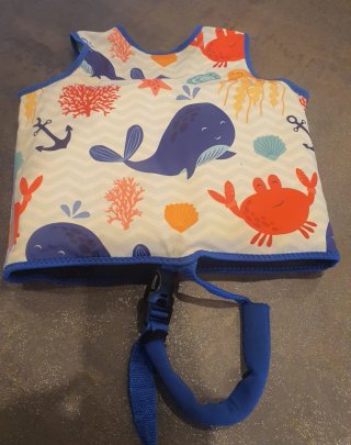 Chaleco piscina niño estampado marino