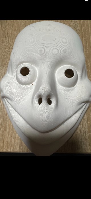Máscara de terror blanca