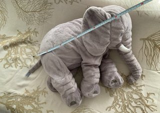 Peluche Elefante Gris Suave