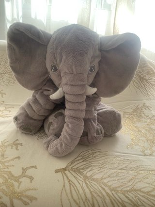 Peluche Elefante Gris Suave