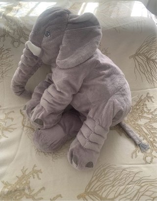 Peluche Elefante Gris Suave