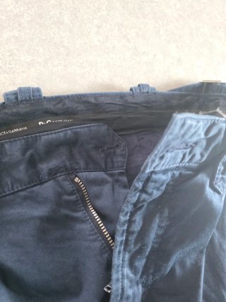 Pantaloni D&G Blu Navy Vintage Taglia 48