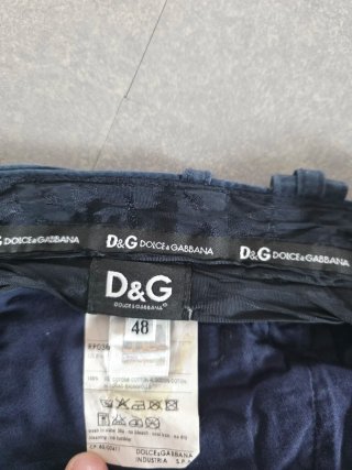 Pantaloni D&G Blu Navy Vintage Taglia 48