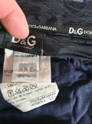 Pantaloni D&G Blu Navy Vintage Taglia 48