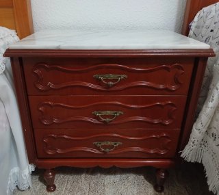 Conjunto de muebles de dormitorio años 70