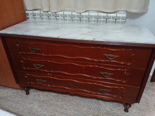 Conjunto de muebles de dormitorio años 70