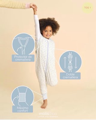 Molis&Co pijama manta - 1.0 TOG - Talla 2 (2und)