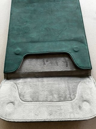 Carpeta terciopelo verde muy elegante y bonita