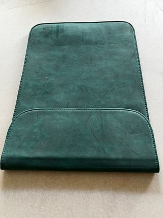 Carpeta terciopelo verde muy elegante y bonita