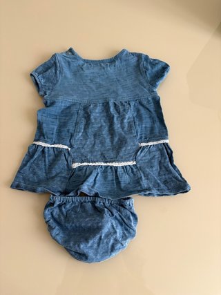 Conjunto vestido y braguita bebé