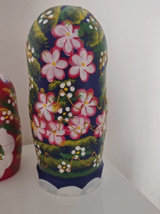 Set 7 Matrioske Russe Vintage..Dipinte a mano