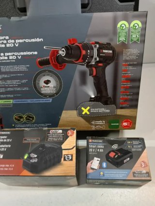 Taladro Percutor Parkside 20V con Batería Smart