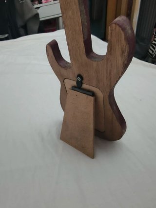 Portafoto a forma di chitarra Union Jack