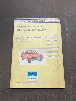 Manual Taller 150 y Solara tomos I y II - feb 1982