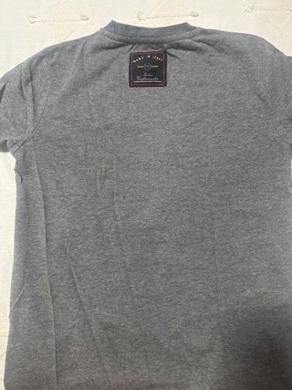 Camiseta MY BRAND gris con letras MAFIOSO