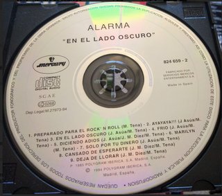 CD Alarma En el lado oscuro 1985