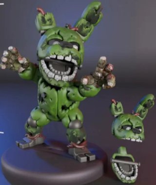 Figura Resina Springtrap Chibi.