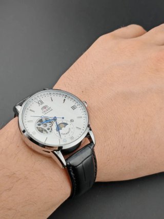 Reloj Mod Orient Automático Plata Blanco