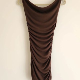 Vestido Zara Marrón Talla M