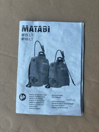 Pulverizador Eléctrico Matabi e15 LT Azul