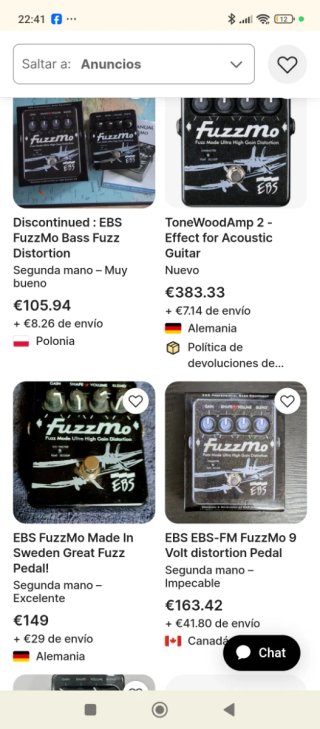 Pedal EBS Fuzzmo Fuzz Mode Ultra High Gain