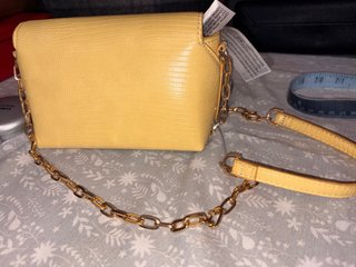 Borsa Mango Gialla effetto pitone