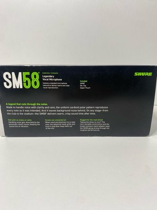 : Micrófono Shure SM58 Vocal Dinámico Cardioide