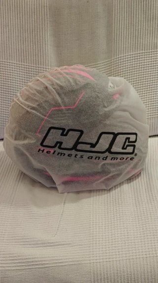 Casco Moto HJC CS-15 TRION Negro y Rosa mate. Tall