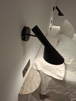 Aplique pared metal negro (2 unidades)