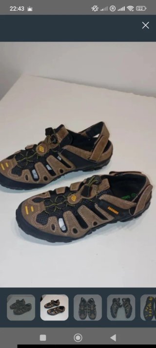 Sandalias Saguaro Hombre Talla 42 Marrón/Negro