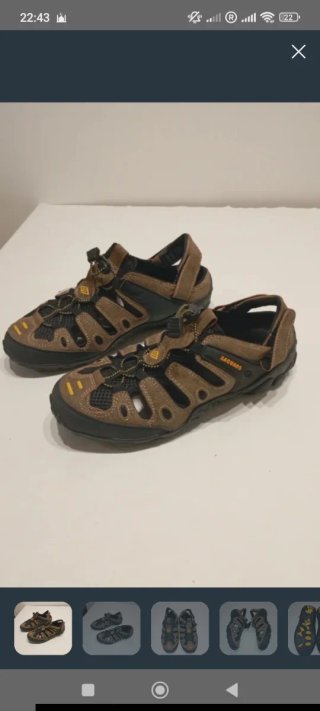 Sandalias Saguaro Hombre Talla 42 Marrón/Negro