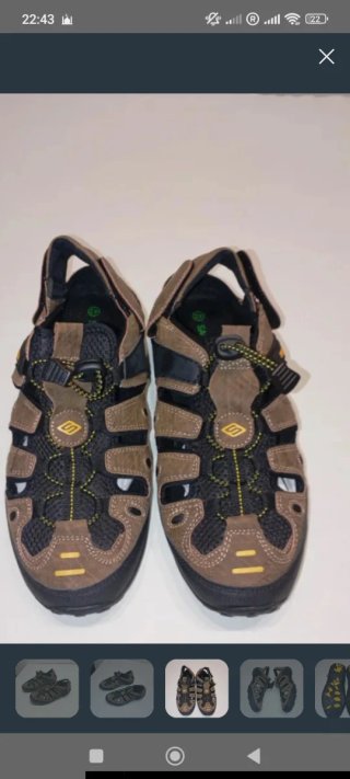Sandalias Saguaro Hombre Talla 42 Marrón/Negro