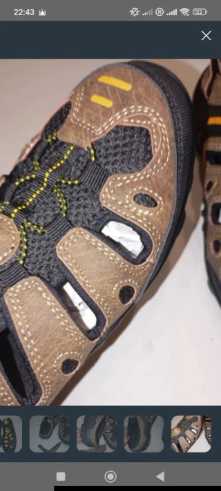 Sandalias Saguaro Hombre Talla 42 Marrón/Negro