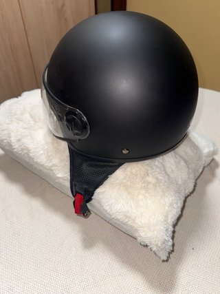 Casco Jet JEB'S Negro Mate con Pantalla