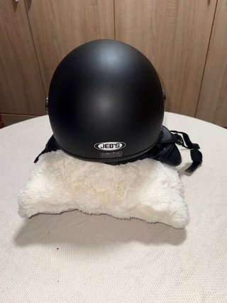 Casco Jet JEB'S Negro Mate con Pantalla