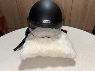 Casco Jet JEB'S Negro Mate con Pantalla