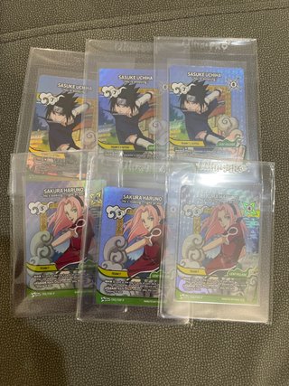X3 SASUKE Y x3 SAKURA PROMO TCG NARUTO MYTHOS