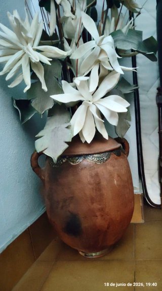 Jarrón Decorativo Flores Secas