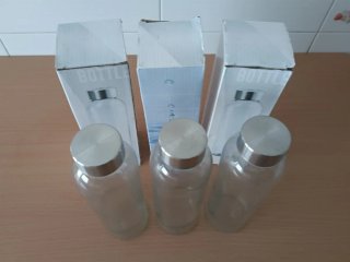 Confezione da 15 bottiglie di vetro da 500 ml