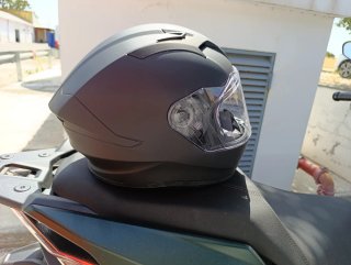 Casco de moto SMK integral negro
