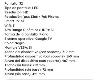 Xiaomi TV A 32 Smart TV Google TV
