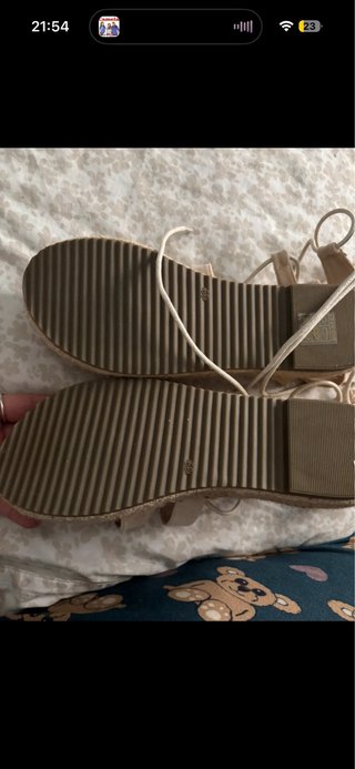 Sandalias gladiador beige