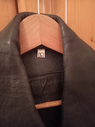 Chaqueta Cuero Rockera Años 80 Talla L