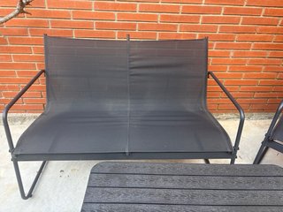 Conjunto Muebles Jardín Negro