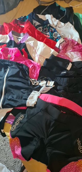 Lote Ropa Ciclismo M/L Maillots Culottes Mono