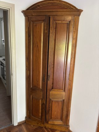 2 Muebles antiguo de esquina madera maciza