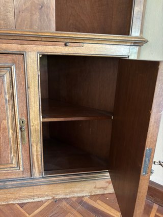 2 Muebles antiguo de esquina madera maciza