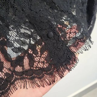Camisa Zara encaje negra Talla M